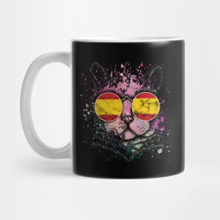 Gato españa gafas Mug